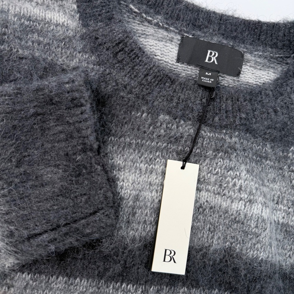 Banana‎ Republic Women's Sz Med Alpaca Wool Blend Crewneck Sweater Mohair Style